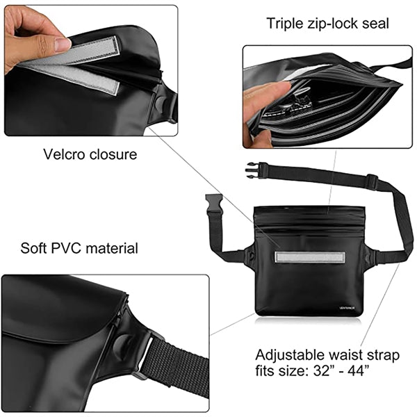 Waterproof Bag with Adjustable Waist Strap