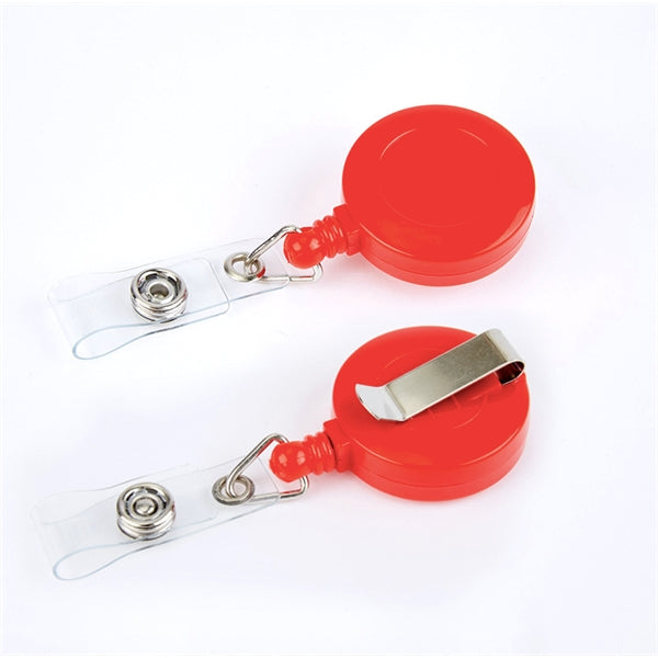 Plastic Oval Reel Lanyard Badge