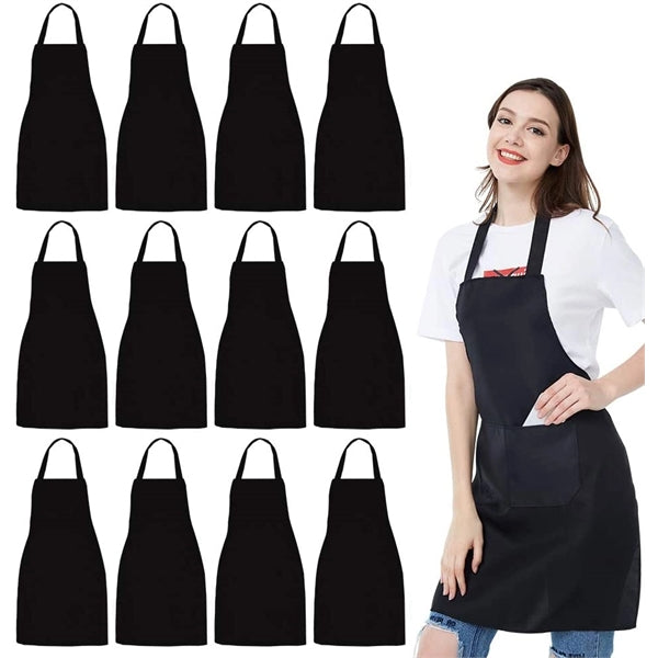 Unisex Black Apron