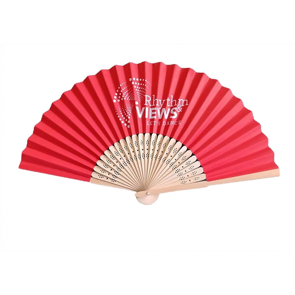 8" Bamboo Paper Hand Fan