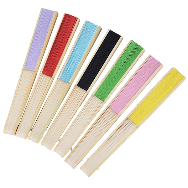 8" Bamboo Paper Hand Fan
