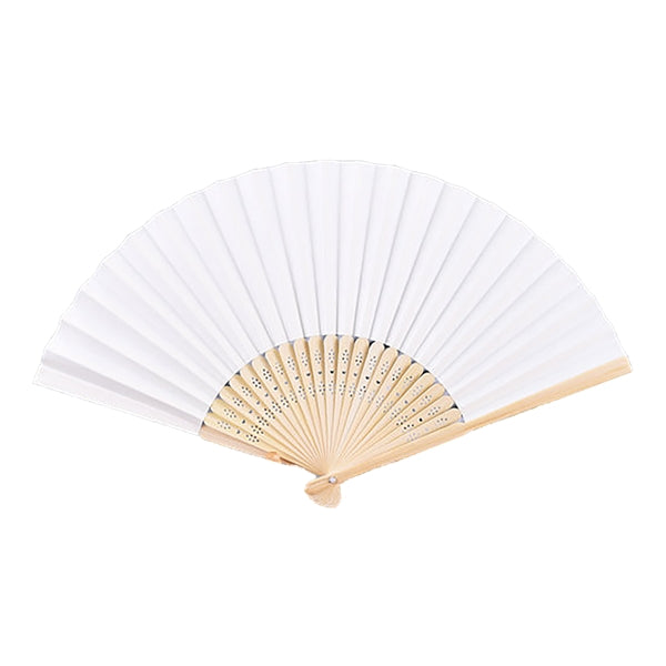 8" Bamboo Paper Hand Fan