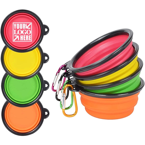 Standard Size FDA Silicone Collapsible Travel Pet Bowl