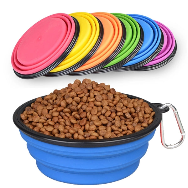 Standard Size FDA Silicone Collapsible Travel Pet Bowl