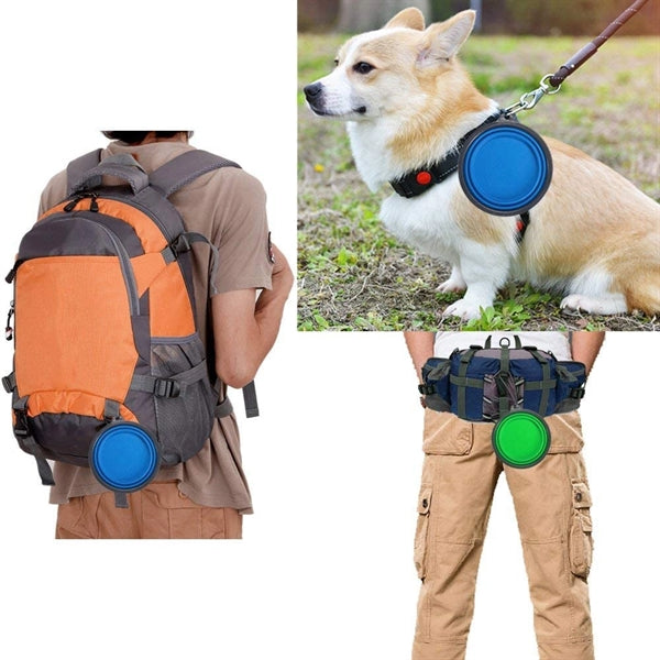 Standard Size FDA Silicone Collapsible Travel Pet Bowl