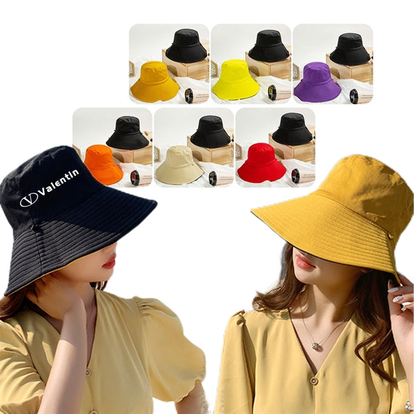 Women Double Sided Bucket Hat