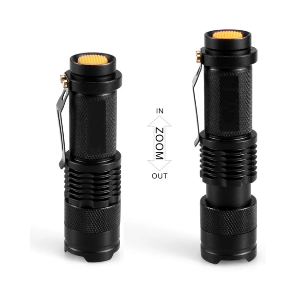 LED Mini Zoomable Flashlight Torch