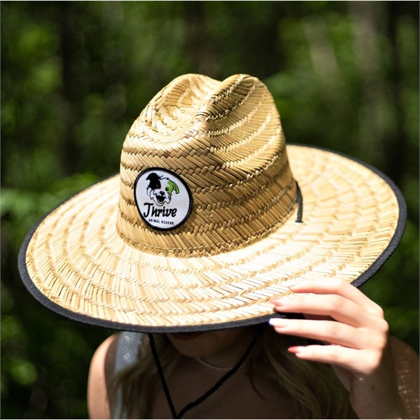 Straw Hat With Seti Bamboo Sunglasses Gift Set