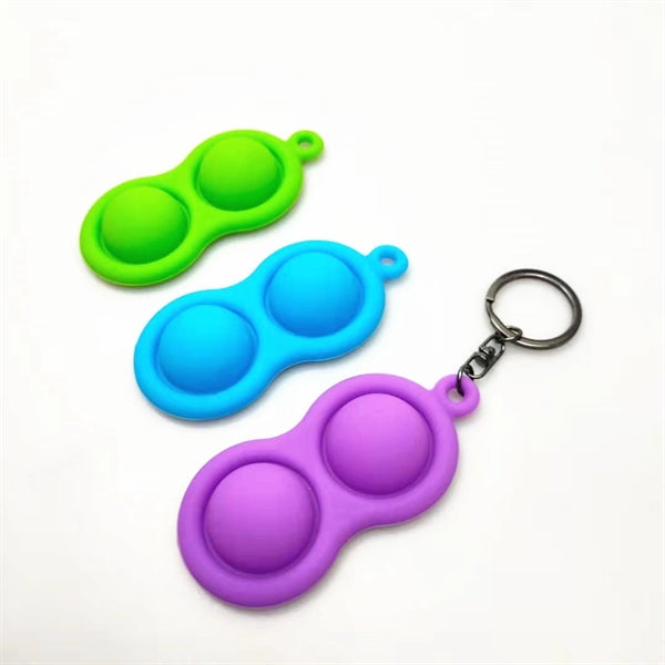 Push pop key chain