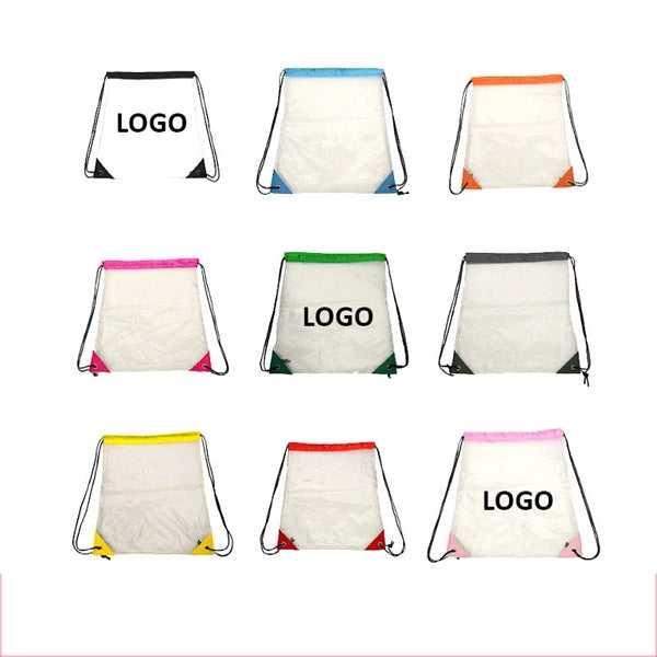PVC Clear Drawstring Backpack