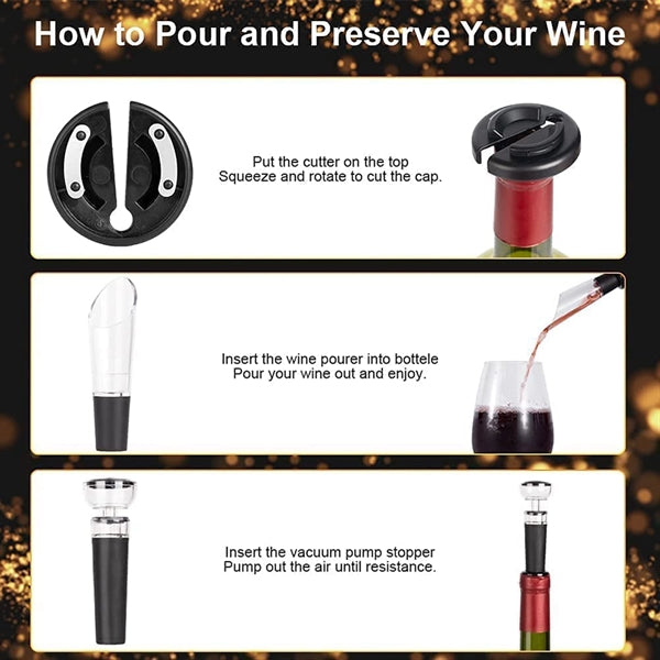 Electric Wine Opener Set