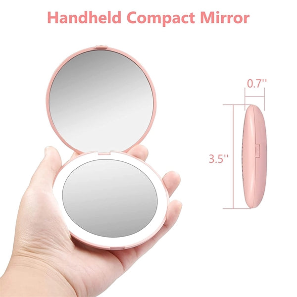 Rechargeable Led Travel Makeup Mirror