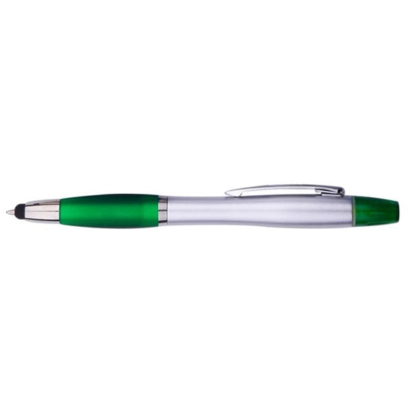 3-In-1 Stylus, Ballpoint Pen and Yellow Highlighter