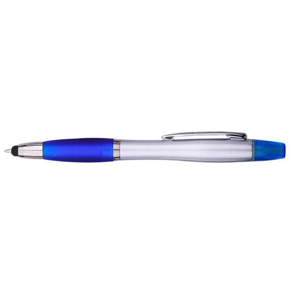 3-In-1 Stylus, Ballpoint Pen and Yellow Highlighter