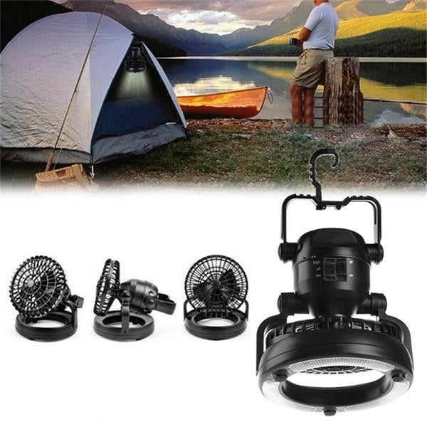 Portable LED Camping Lantern With Fan