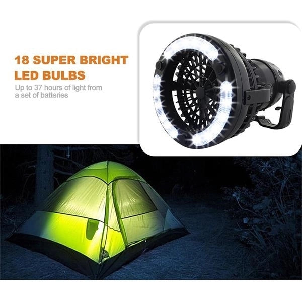 Portable LED Camping Lantern With Fan