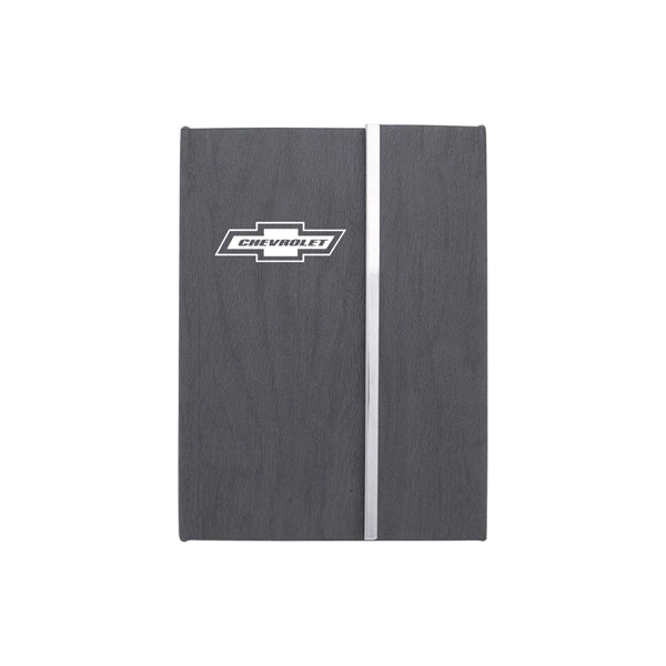 Hardcover Woodgrain Look Notebook With Sticky Notes