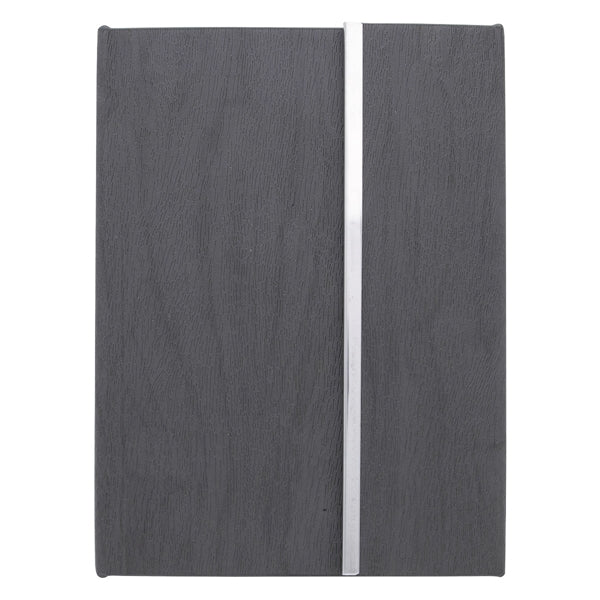 Hardcover Woodgrain Look Notebook With Sticky Notes