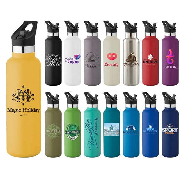 20oz Vacuum Insulated Bottle with straw