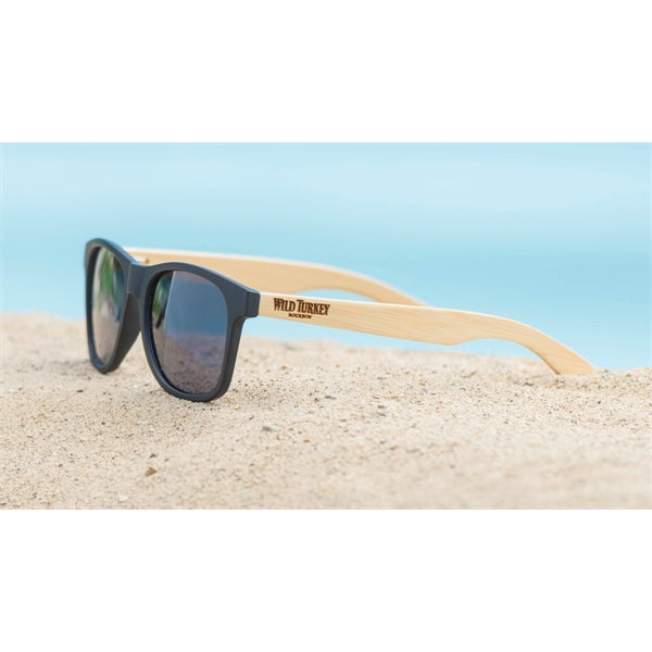 Straw Hat With Seti Bamboo Sunglasses Gift Set