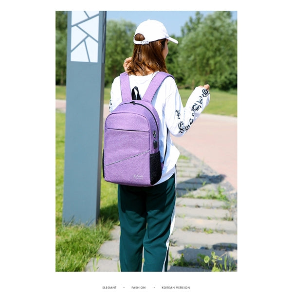 Laptop backpack with USB charging port