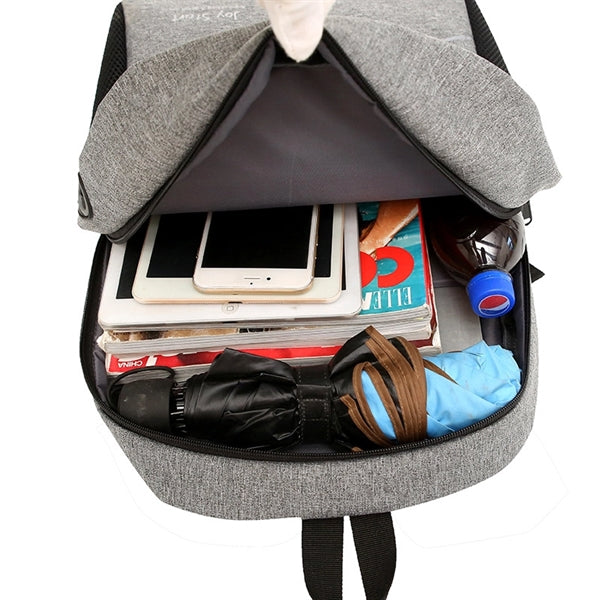 Laptop backpack with USB charging port