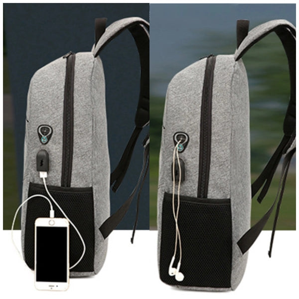 Laptop backpack with USB charging port