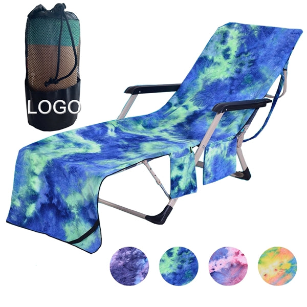 Gift Outdoor & Beach Lounge Chair Cover Towel