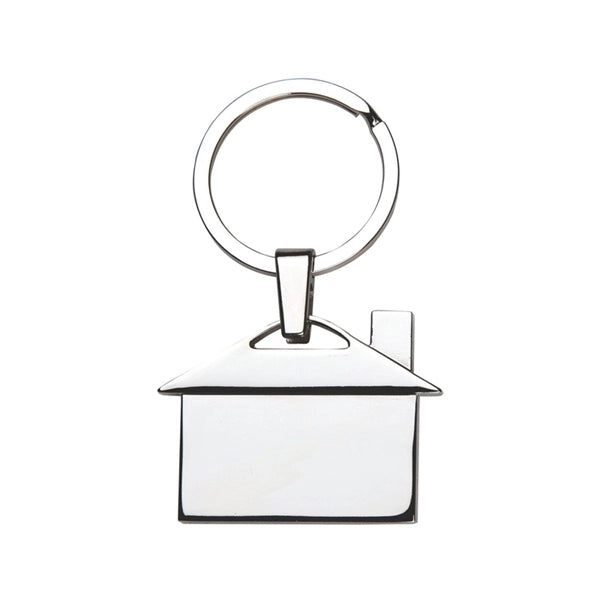 House Shaped Metal Key Chain