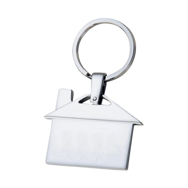 House Shaped Metal Key Chain