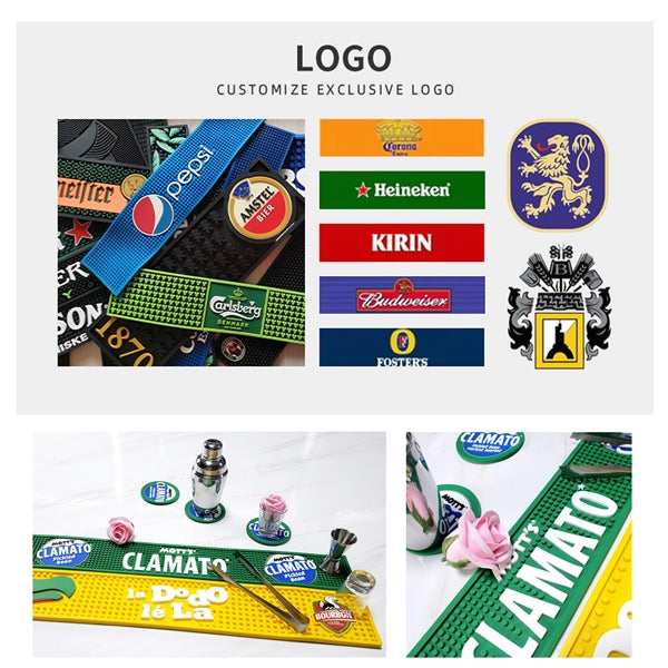 Non-Slip Rubber Bar Mat With Custom Logo
