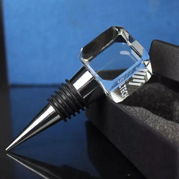 Crystal Square Wine Bottle Stopper