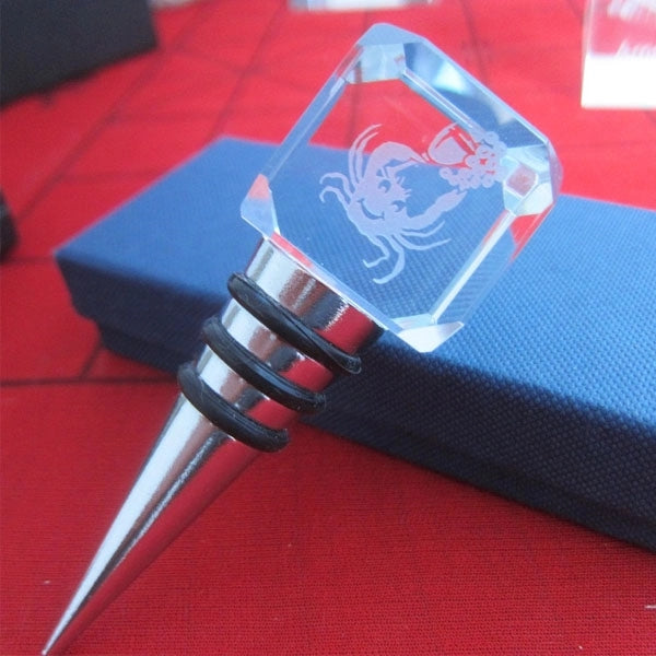 Crystal Square Wine Bottle Stopper