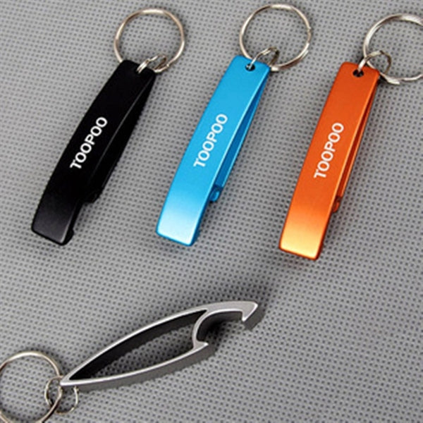 Aluminum Bottle Opener with Key-chain