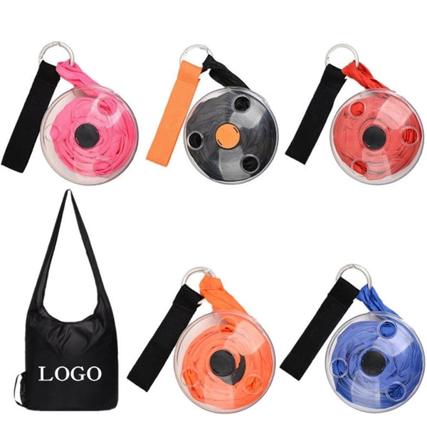 Disk Portable retractable shopping bag
