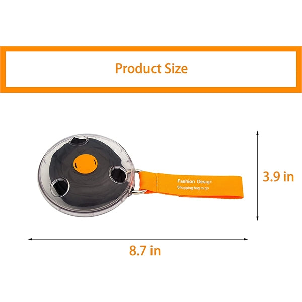 Disk Portable retractable shopping bag
