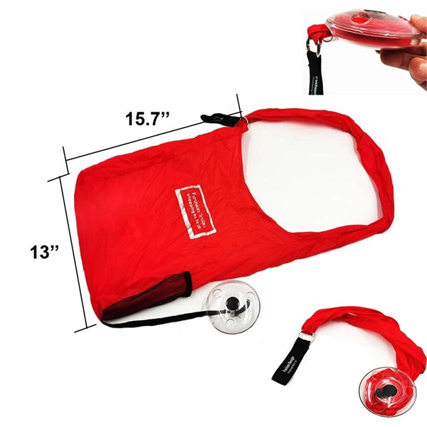 Disk Portable retractable shopping bag