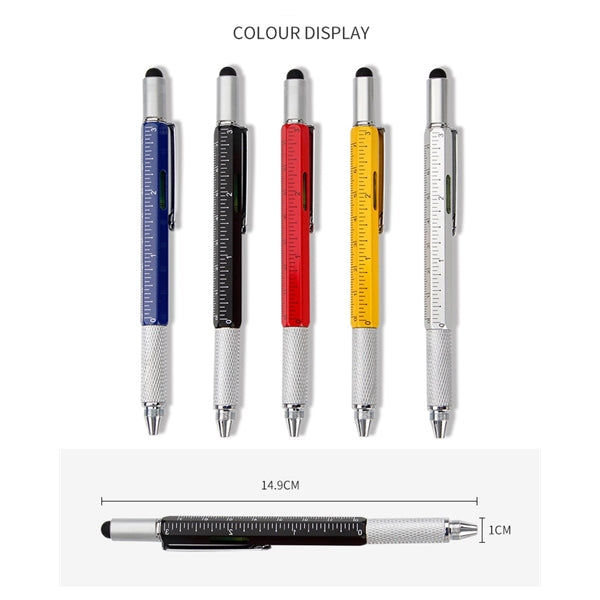 6 in 1 Multi functional Ballpoint Pen