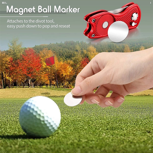 Foldable Magnetic Golf Divot Tool