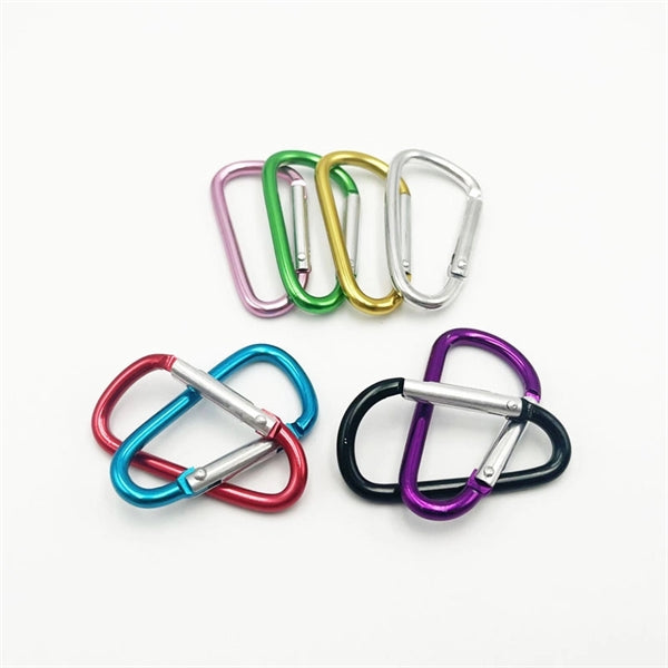 Durable Aluminum D Ring Shape Caribeaner