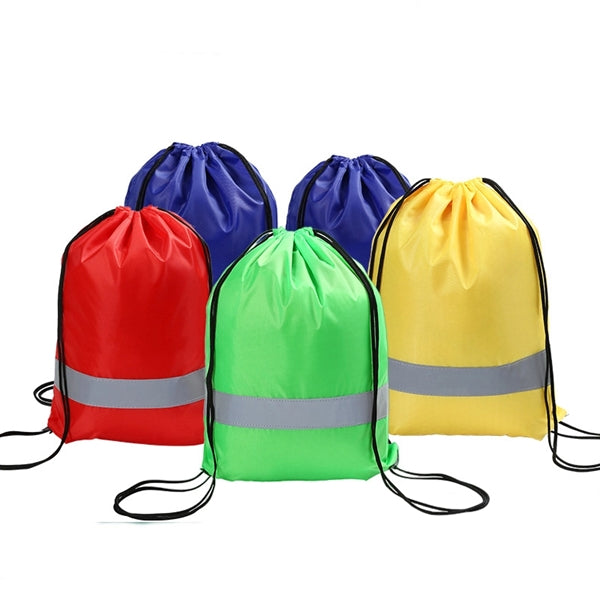 Reflective Drawstring Backpack