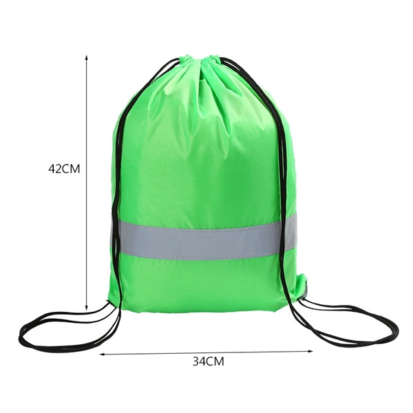 Reflective Drawstring Backpack