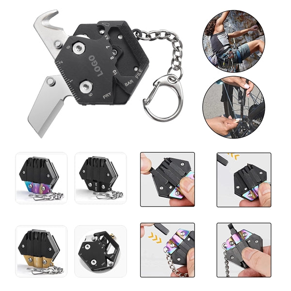 Multitool Folding Mini EDC Knife Card Keychain
