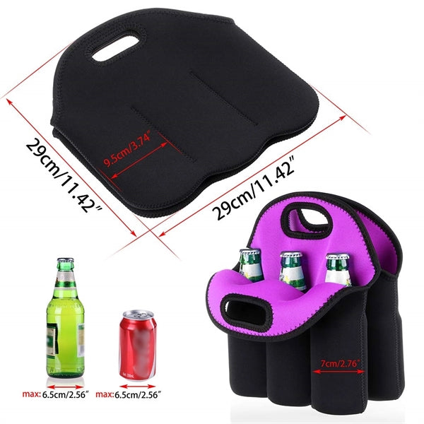 6 Pack Beer Cooler Tote Bag