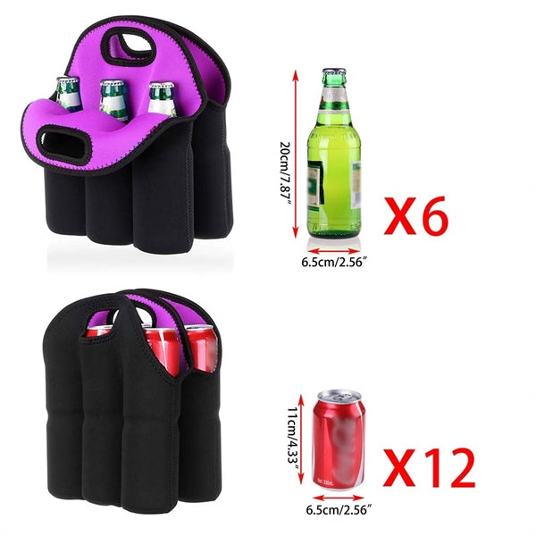 6 Pack Beer Cooler Tote Bag