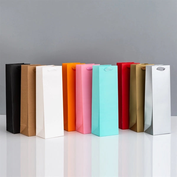 Single Wine Bottle Paper Bag