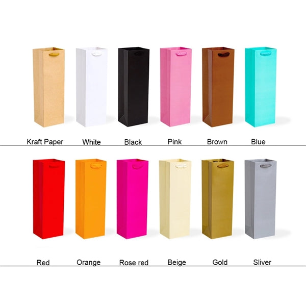 Single Wine Bottle Paper Bag