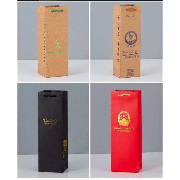 Single Wine Bottle Paper Bag