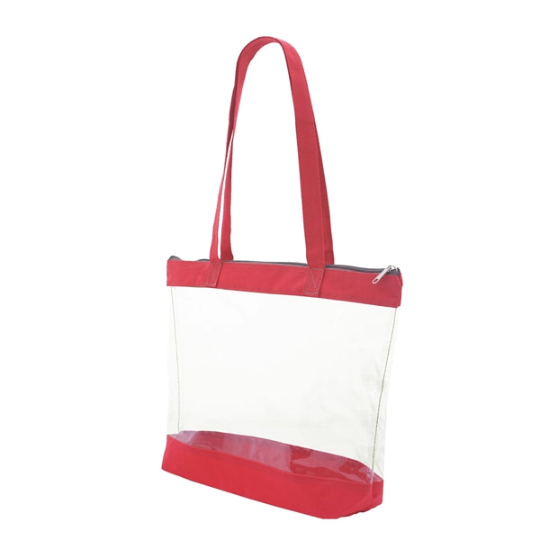 Basic Clear Zipper Tote