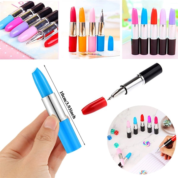 Lipstick Shaped Plastic Ballpoint Pen